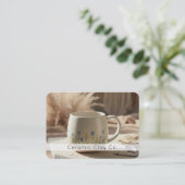 Modern Pottery Handmade Ceramic Clay QR Code  Visitenkarte (Stehend Vorderseite)