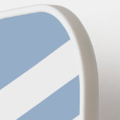 Modern Powder Blue Script Name Pickleball Schläger (Linke Seite)