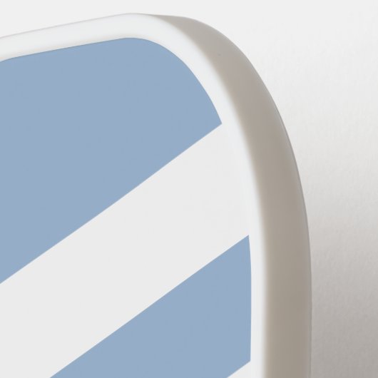 Modern Powder Blue Script Name Pickleball Schläger (Linke Seite)