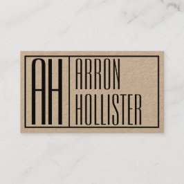 Modern präsentierte Logos und Namen Visitenkarte