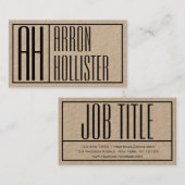 Modern präsentierte Logos und Namen Visitenkarte (Vorne/Hinten)