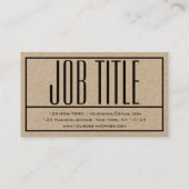 Modern präsentierte Logos und Namen Visitenkarte (Rückseite)