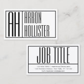 Modern präsentierte Logos und Namen Visitenkarte (Vorne/Hinten)