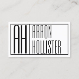 Modern präsentierte Logos und Namen Visitenkarte