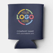 Modern präsentiertes Logo für Navy Blue Corporate  Dosenkühler (Vorderseite)