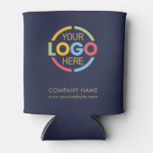 Modern präsentiertes Logo für Navy Blue Corporate  Dosenkühler (Vorderseite)