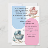 Modern Pregnancy Announcement Card - Bilingual Ara Einladung (Vorderseite)