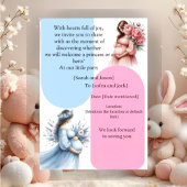 Modern Pregnancy Announcement Card - Bilingual Ara Einladung