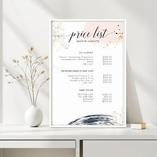 Modern, Preisliste Poster
