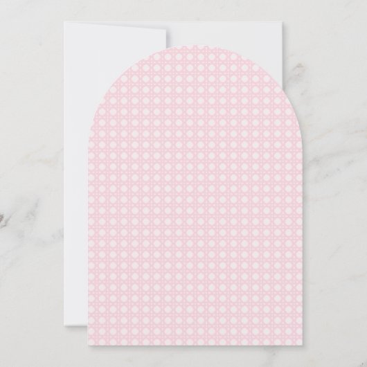 Modern Preppy Arch Green Monogram Brautparty Einladung (Rückseite)