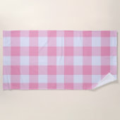 Modern Preppy Gingham Strandtuch (Vorderseite)