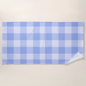 Modern Preppy Gingham Strandtuch (Vorderseite)