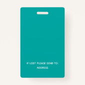 Modern Press Bar code, Logo ID Ausweis (Rückseite)