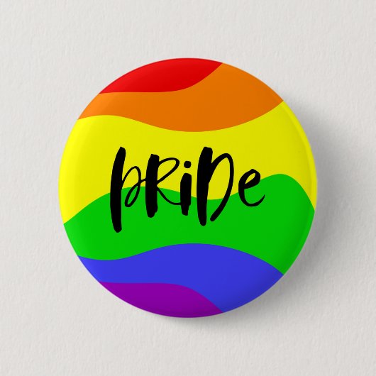 Modern Pride Rainbow Button (Vorderseite)