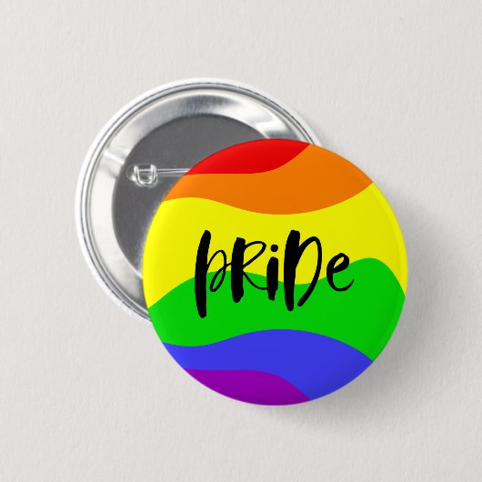 Modern Pride Rainbow Button (Vorne & Hinten)