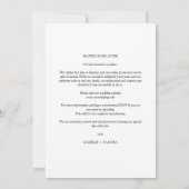 Modern Pride Rainbow Flag Lesbian Gay Wedding Save The Date (Rückseite)