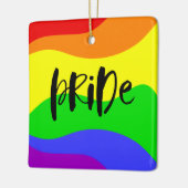Modern Pride Rainbow Keramikornament (Links)