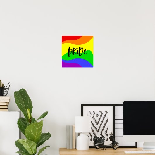 Modern Pride Rainbow Poster (Heimbüro)