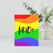 Modern Pride Rainbow Postkarte (Stehend Vorderseite)