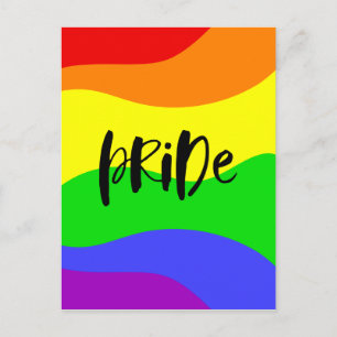 Modern Pride Rainbow Postkarte