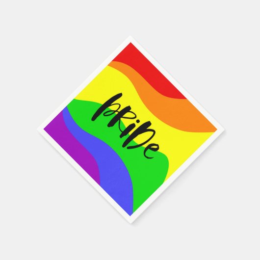 Modern Pride Rainbow Serviette (Ecke)