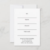 Modern Printed Kraft Faux Gold Circle Bold (Rückseite)