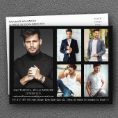 Modern Pro Modell 5 Foto Comp Card Postkarte