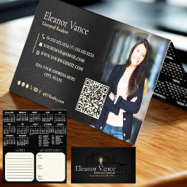 Modern Professional 2026 Pocket Calendar Folded Visitenkarten