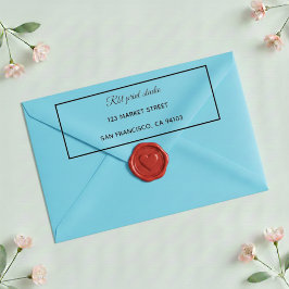 Modern Professional Border Return Address Stamp Permastempel