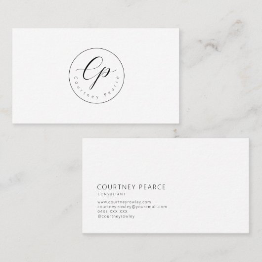 Modern professional business card visitenkarte (Vorne/Hinten)