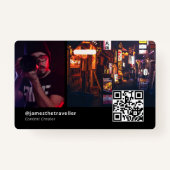 Modern Professional Business Card with QR Code ID Ausweis (Vorderseite)