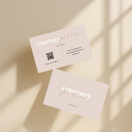 Modern professional business card with QR code Visitenkarte