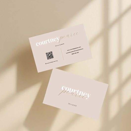 Modern professional business card with QR code Visitenkarte