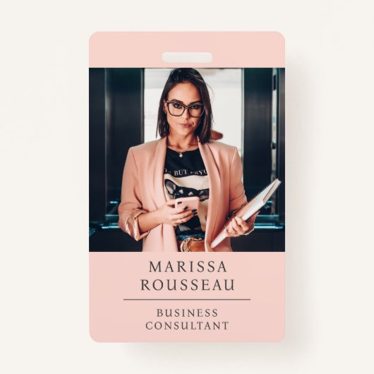 Modern Professional Business Consultant Photo  Ausweis (Vorderseite)