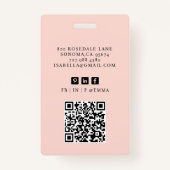 Modern Professional Business Consultant Photo  Ausweis (Rückseite)