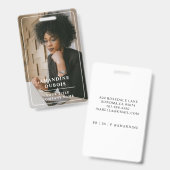 Modern Professional Business Photo ID Ausweis (Vorder- & Rückseite)