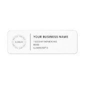 Modern Professional Business Return Address (Vorne)
