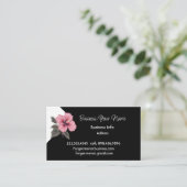 Modern Professional Classic Hibiscus Tropical  Visitenkarte (Stehend Vorderseite)