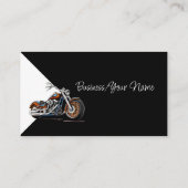 Modern Professional Classic Motorcycle Visitenkarte (Rückseite)