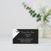 Modern Professional Classic Private Plane Flying Visitenkarte (Stehend Vorderseite)