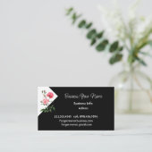 Modern Professional Classic Rose Flower  Visitenkarte (Stehend Vorderseite)