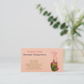 Modern Professional Cleaning Service Spray Bottle Visitenkarte (Stehend Vorderseite)