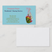 Modern Professional Cleaning Service Spray Bottle Visitenkarte (Vorne/Hinten)