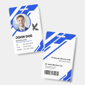 Modern Professional Corporate Manager ID Badge Ausweis (Vorder- & Rückseite)