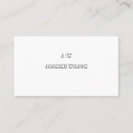 Modern Professional Custom Business Card  Visitenkarte