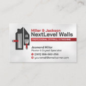 Modern Professional Drywall Plastering Services  Visitenkarte (Vorderseite)