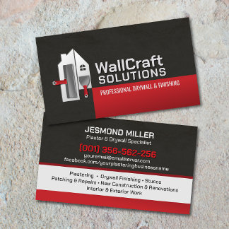 Modern Professional Drywall Plastering Services  Visitenkarte