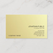 Modern Professional Elegant Gold Look Company Visitenkarte (Vorderseite)