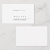 Modern Professional Elegant Simple Company Visitenkarte (Vorne/Hinten)