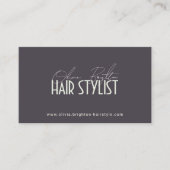 Modern Professional Hair Stylist High-end Visitenkarte (Vorderseite)